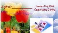 Tulips gift card for nurses